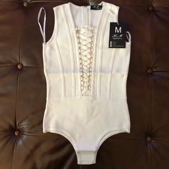 Bodysuit bandage style. KM by Katherine - Picture 1 of 8